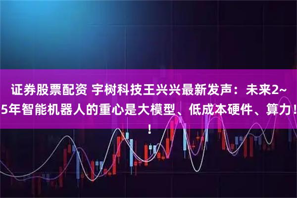 证券股票配资 宇树科技王兴兴最新发声：未来2~5年智能机器人的重心是大模型、低成本硬件、算力！